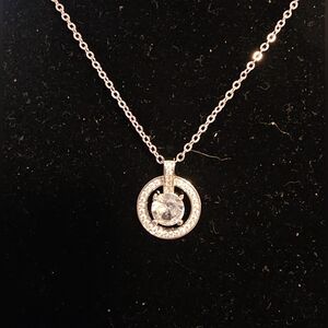 1 Carat Moissanite Pendant Necklace